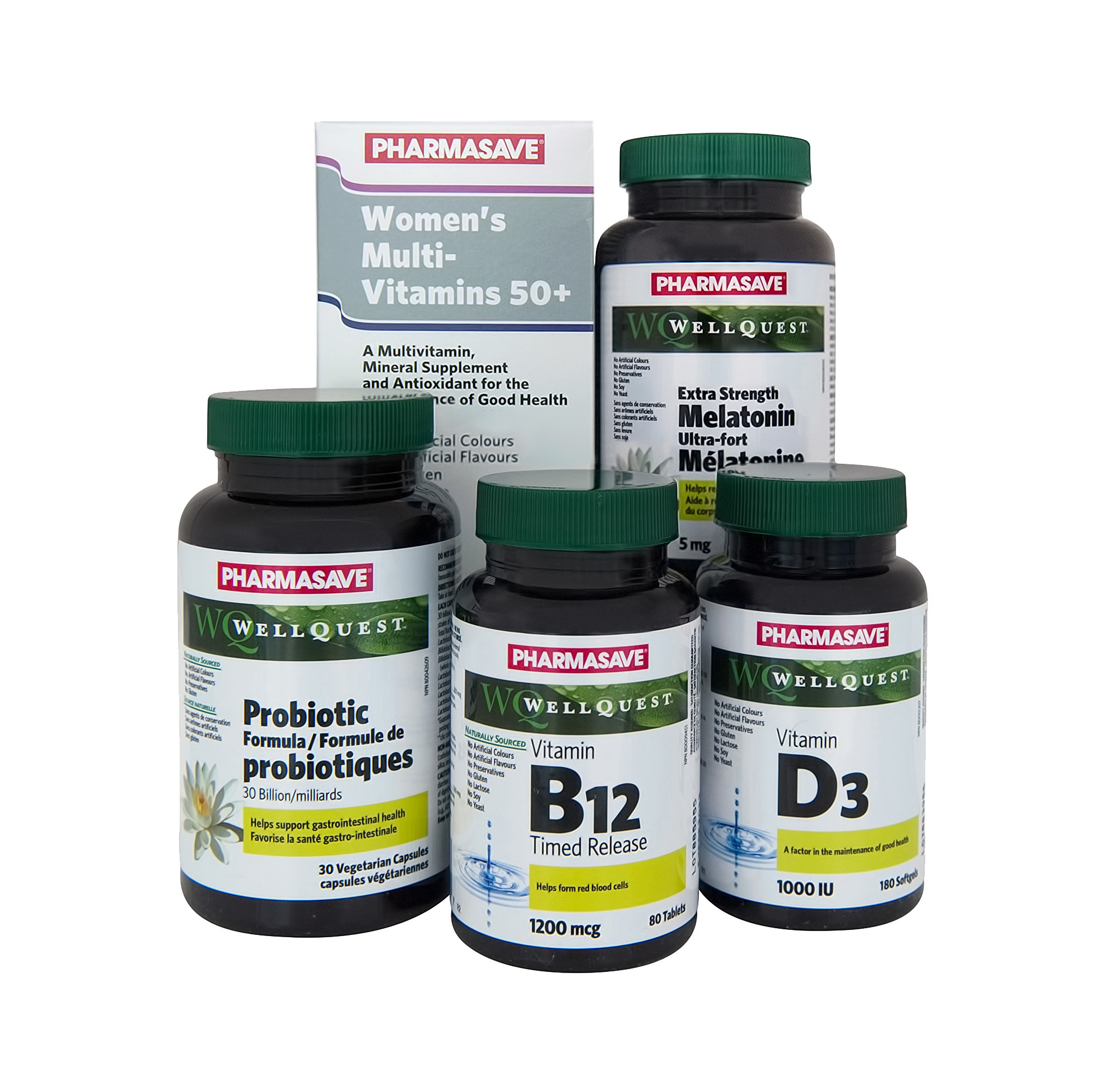 409000004856 - PHS Vitamins, Minerals & Supplements Pharmasave Brand vitamins, minerals and supplements.